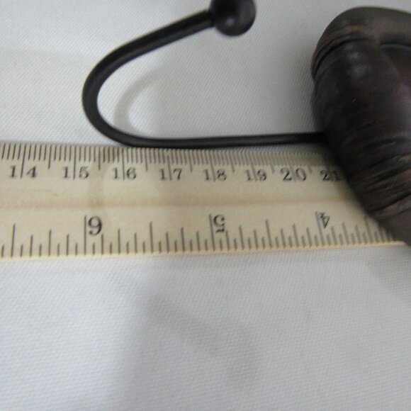 NEW WESTERN DECOR HORNS+STAR WALL, DOOR HOOK, CERAMIC + METAL, 10 AVAILABLE - Picture 7 of 8